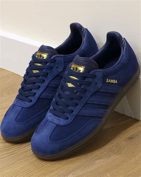 adidas blauw leer|Men's Blue Leather Sneakers .